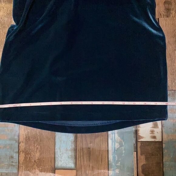 BCBG, Velvet, Midnight Blue Haze, Bodycon Mini Skirt - Picture 9 of 16